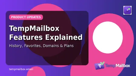 TempMailbox Features Explained: History, Favorites, Domains, and Plans